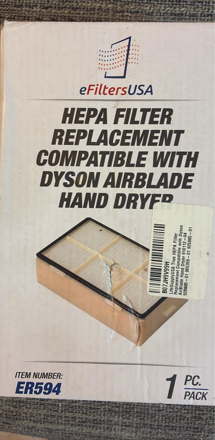 New HEPA Filter Replacement  Dyson Airblade Hand Dryer - ER594