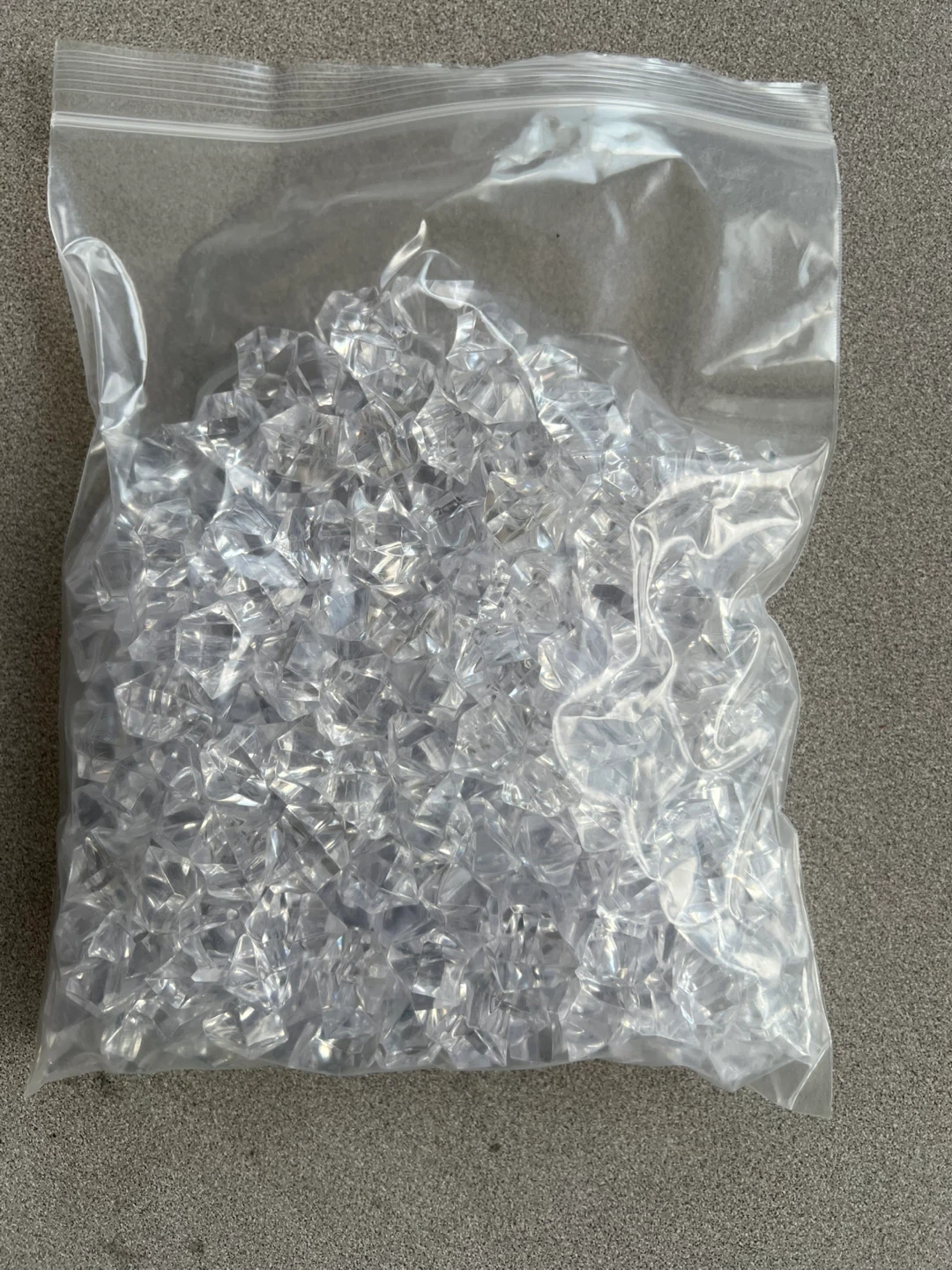 Bag of Clear Acrylic Ice Cubes