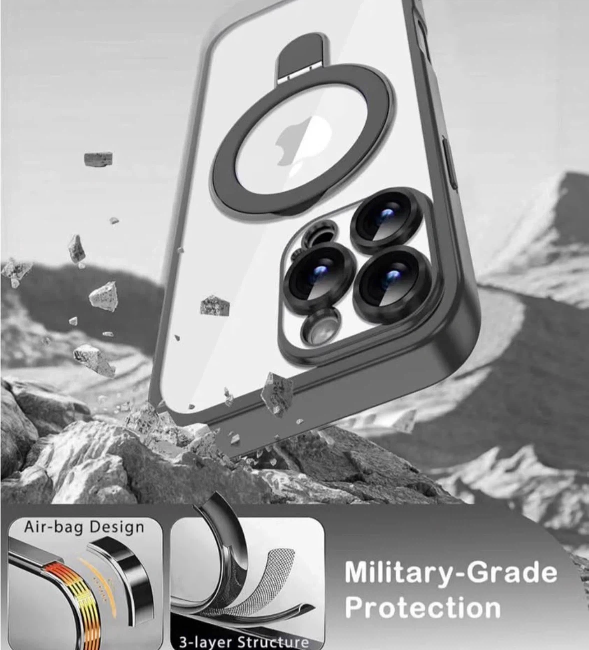 Magnetic for iPhone 16 Pro Case with Stand - photo 5