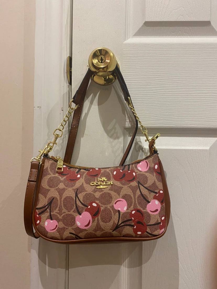 Coach Cherry Print Shoulder Bag