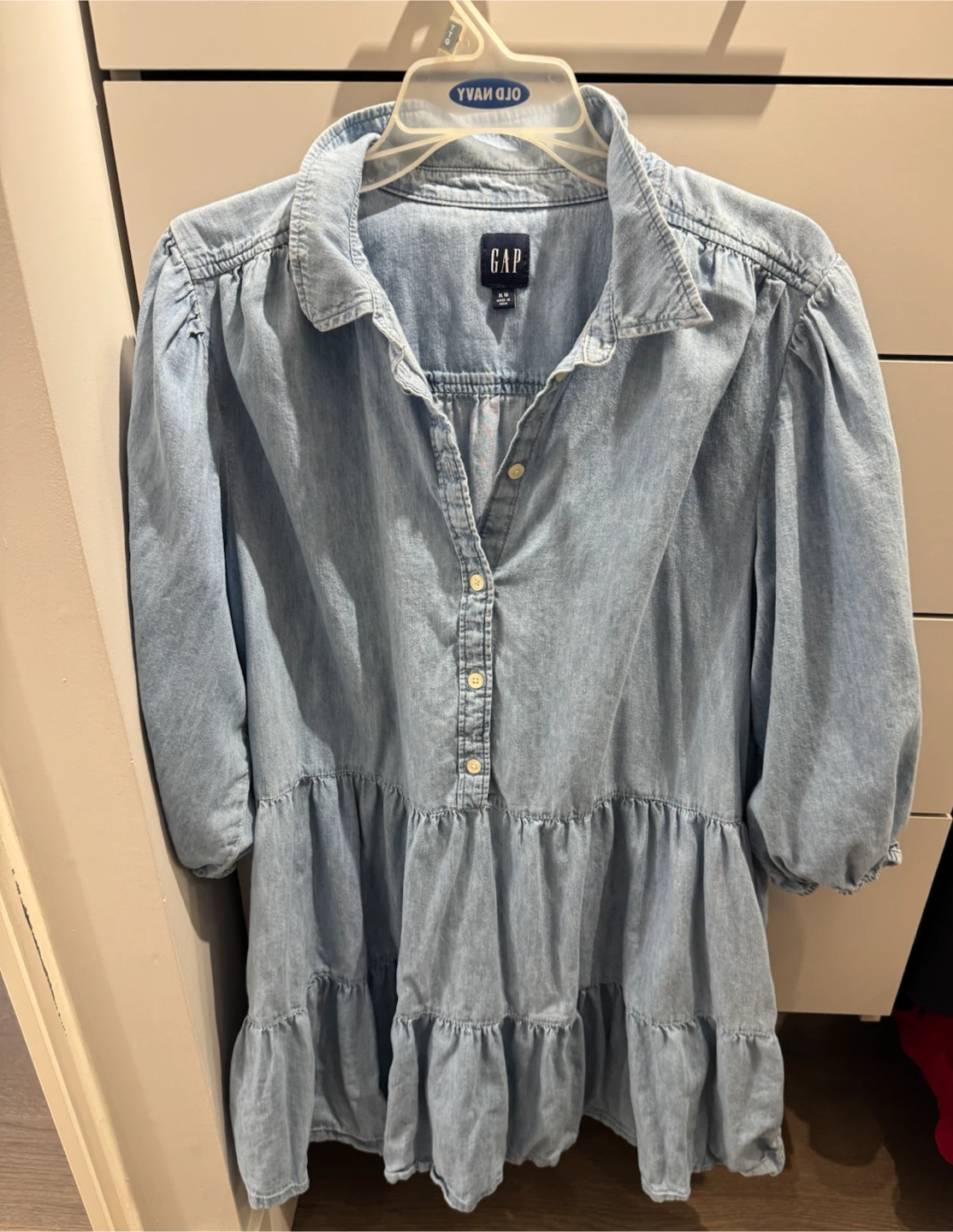 GAP Denim Tiered Dress XL