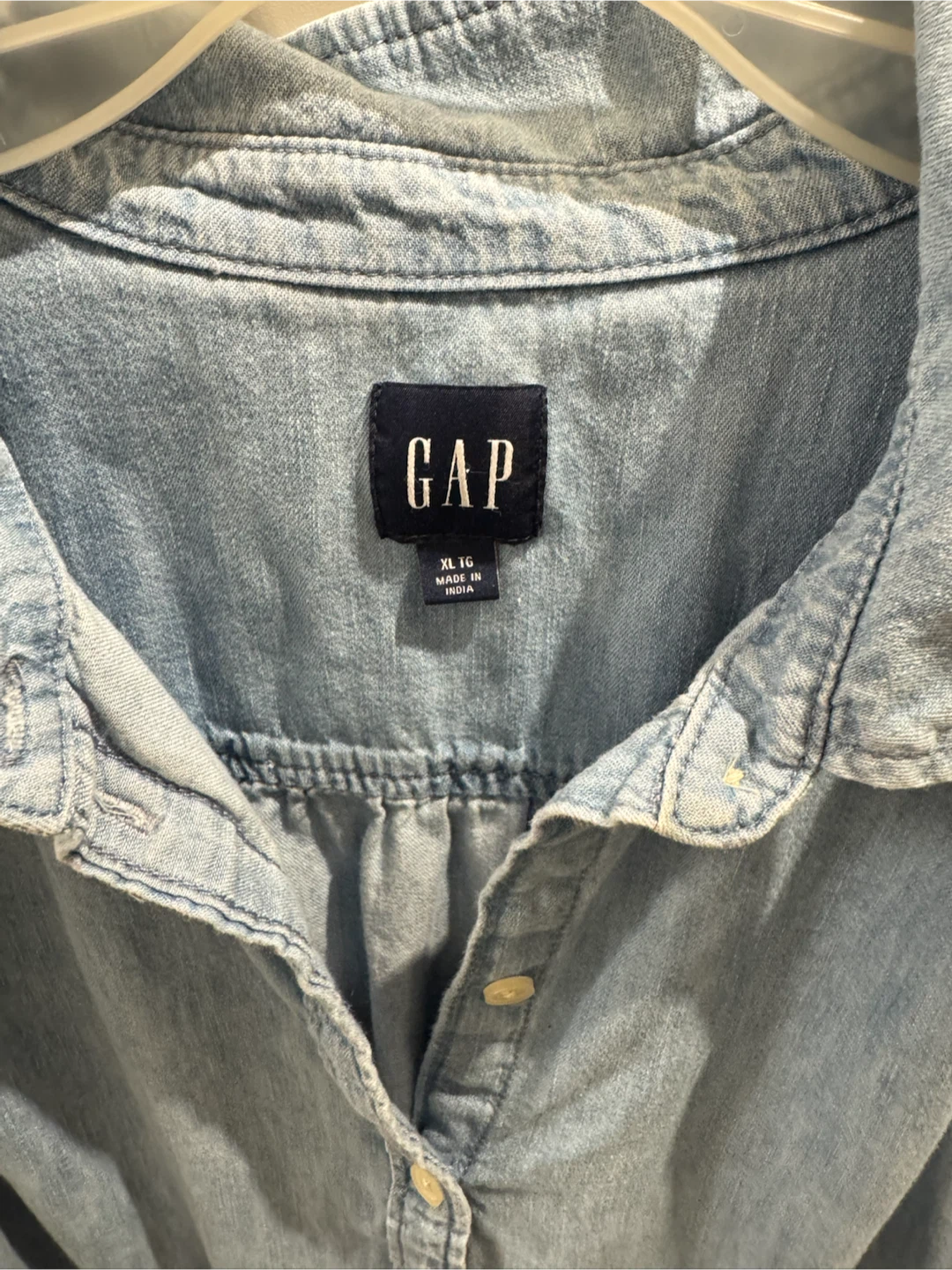 GAP Denim Tiered Dress XL - photo 3