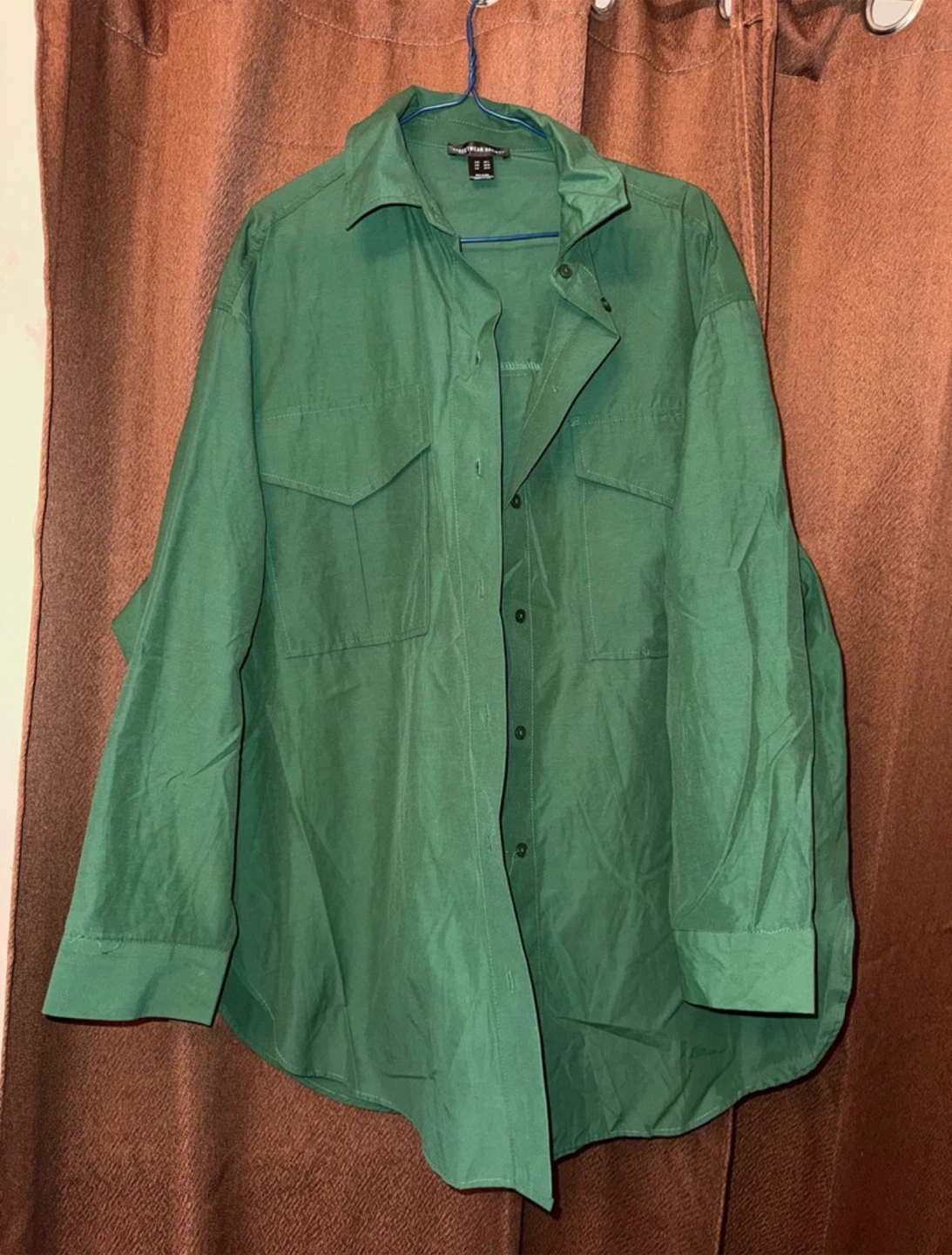 Urban Planet Green Button-up Shirt