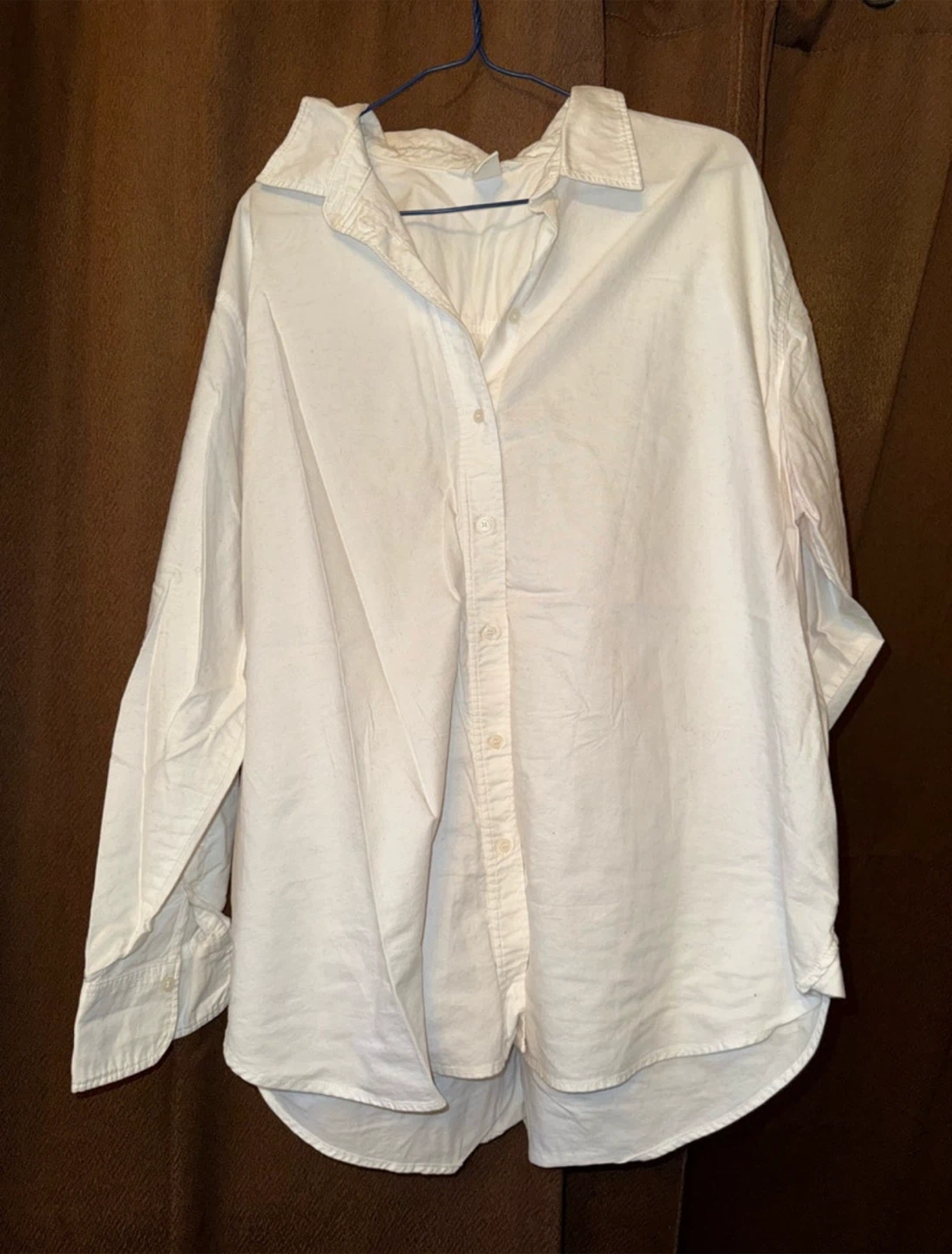 H&M White Long Sleeve Button Down Shirt