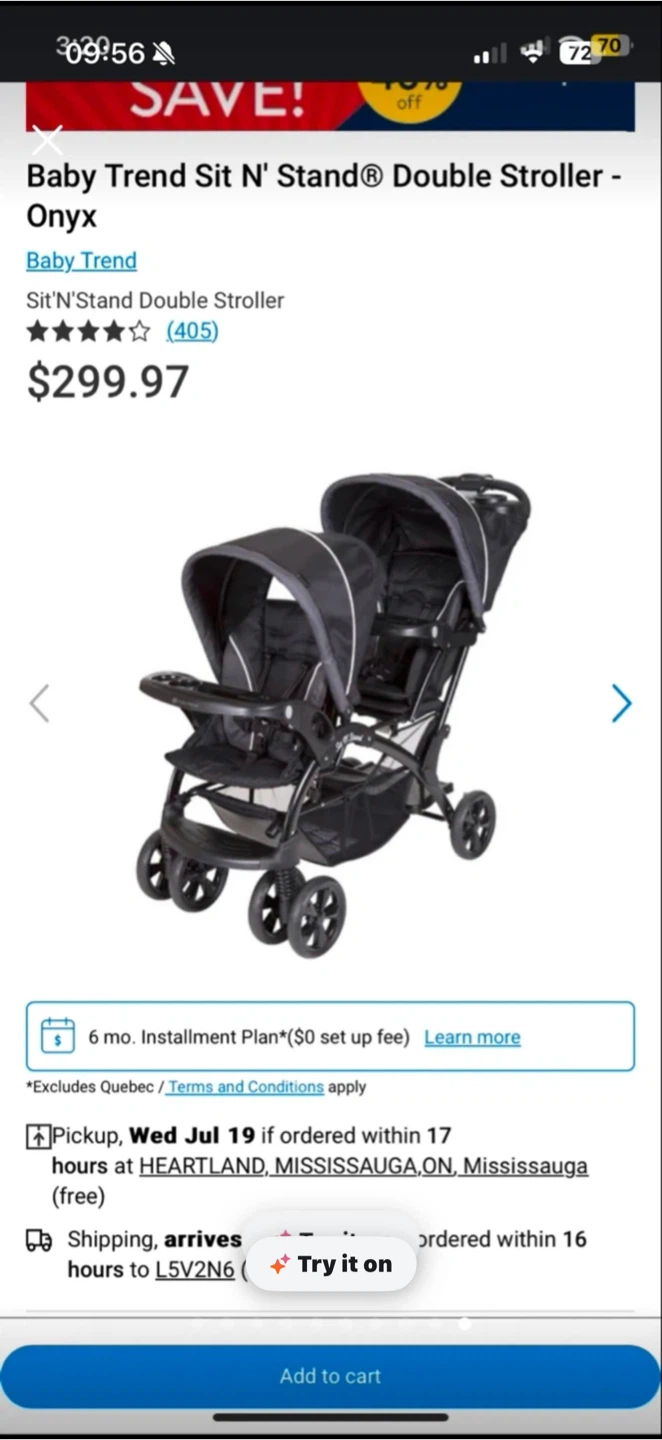 Baby Trend Sit N' Stand Double Stroller - photo 5