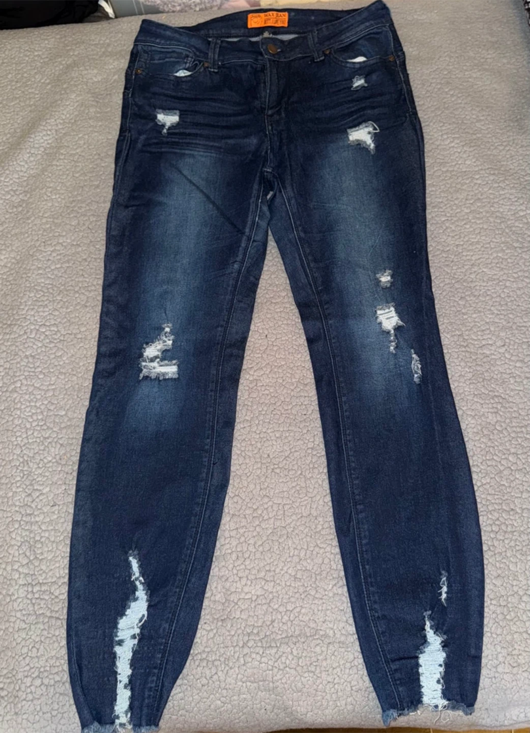 Wax Jean Distressed Skinny Jeans Size 11