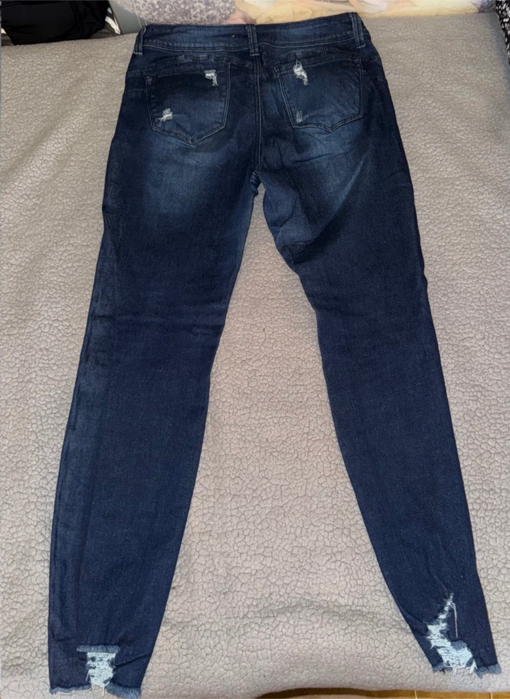 Wax Jean Distressed Skinny Jeans Size 11 - photo 2