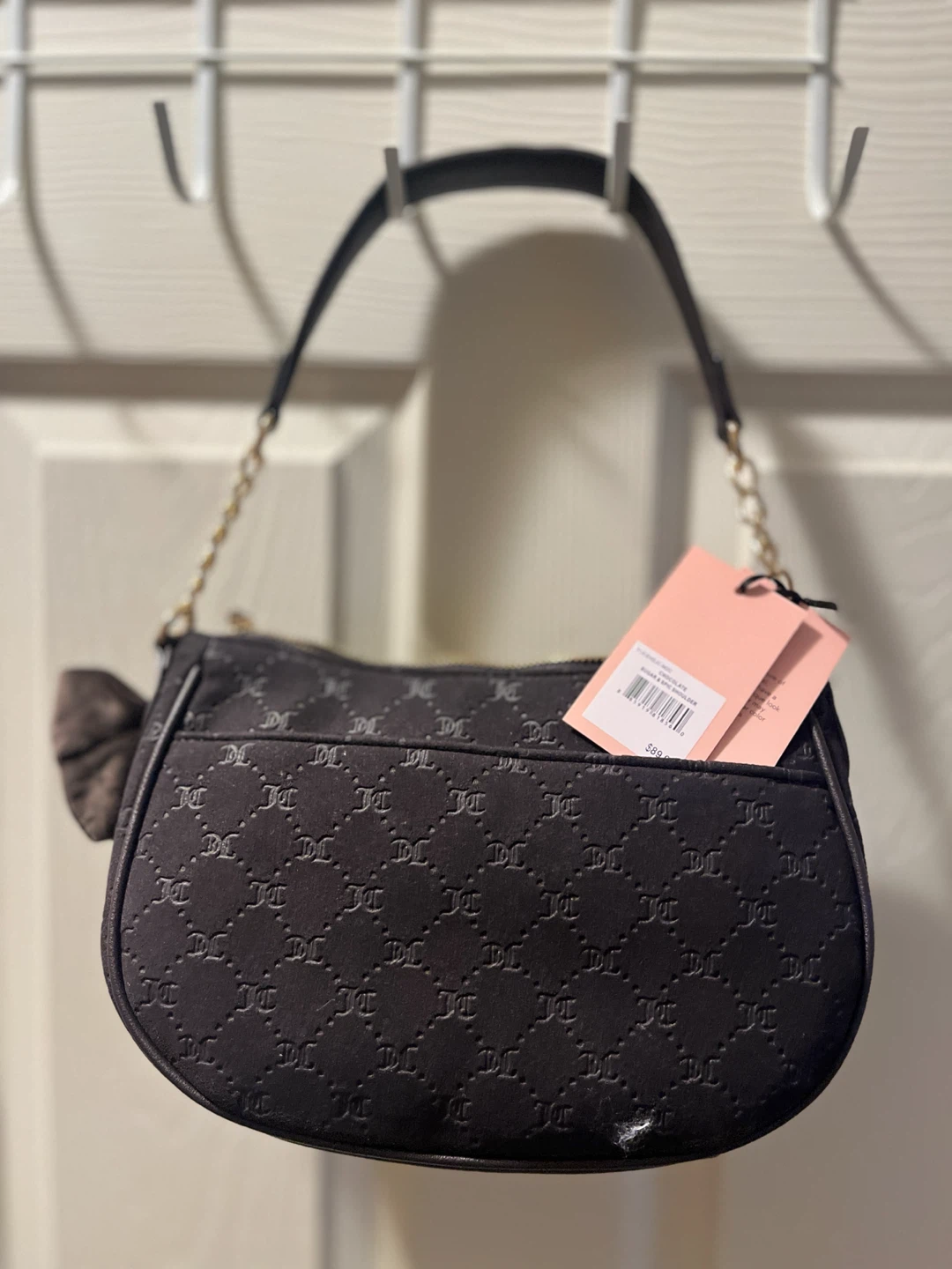Juicy Couture Black Monogram Shoulder Bag - photo 2