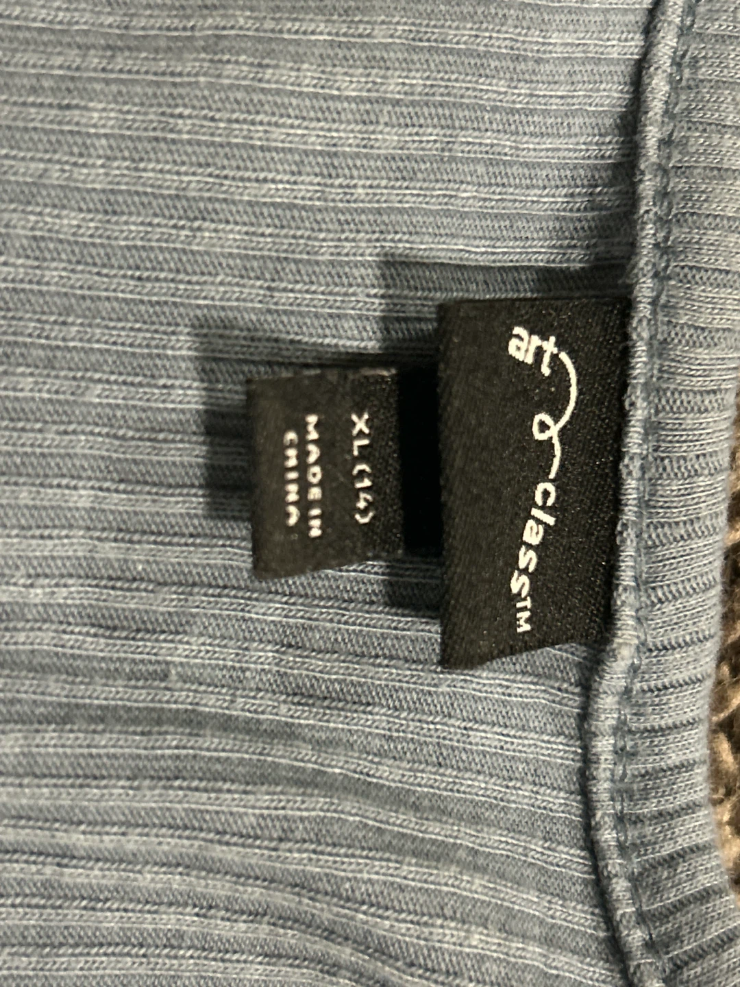 Art Class Ribbed Henley T-Shirt XL (14) - photo 2