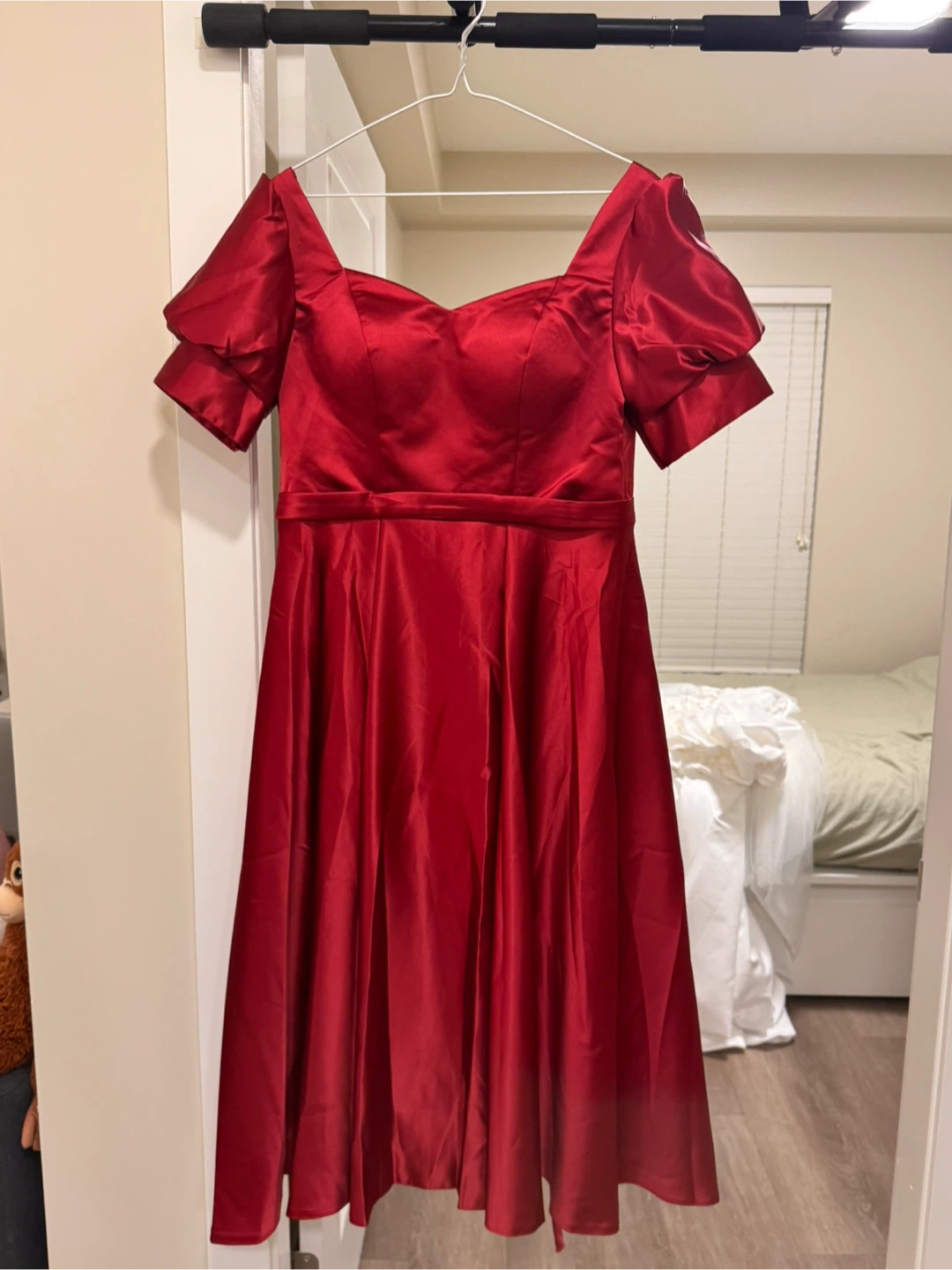 Red Satin Dress - photo 2