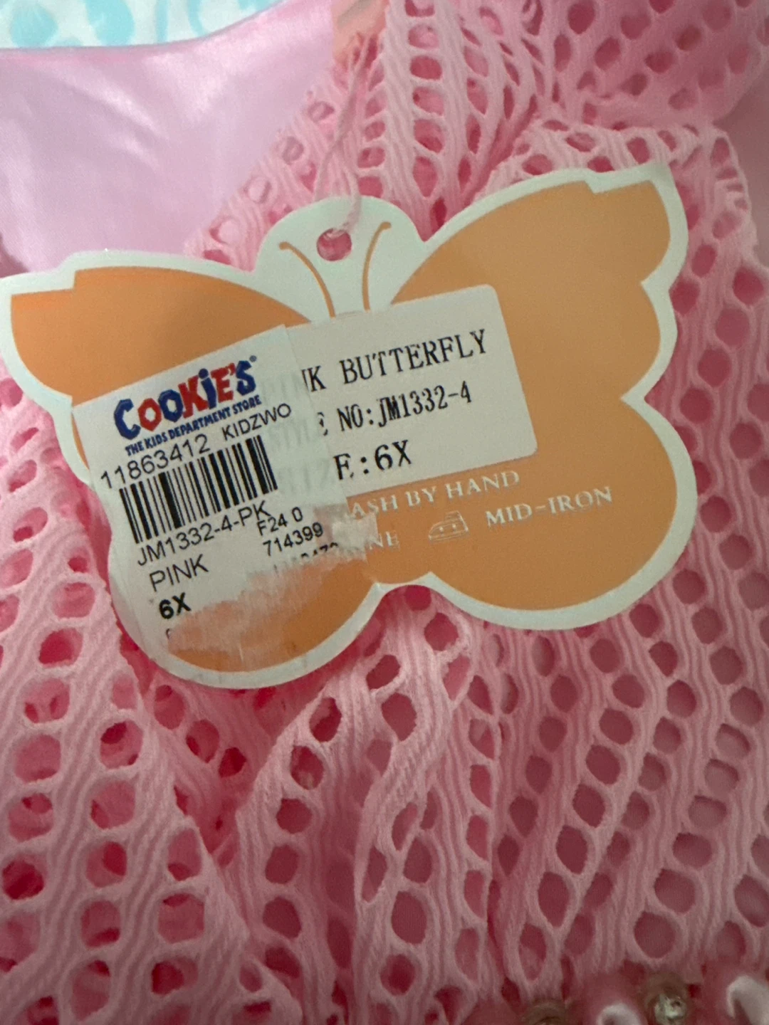 Cookies Kids Pink Butterfly Dress Size 6X - photo 3