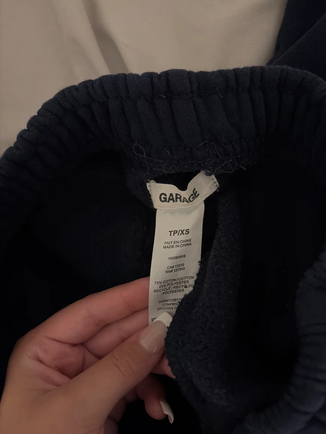 GARAGE Navy Cargo Sweatpants Size T/PXS - photo 3