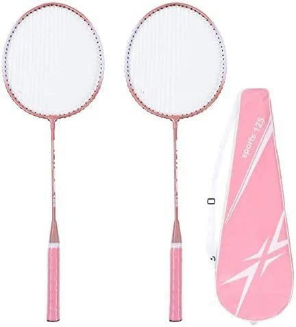 Pink Badminton Rackets with Carrying Case