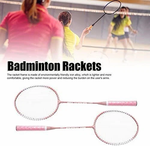 Pink Badminton Rackets with Carrying Case - photo 2