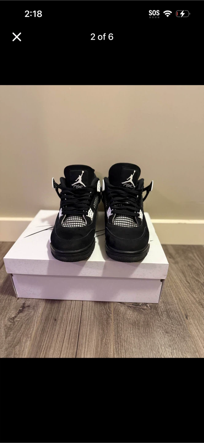 Air Jordan 4 Retro Black Cat Sneakers - photo 2
