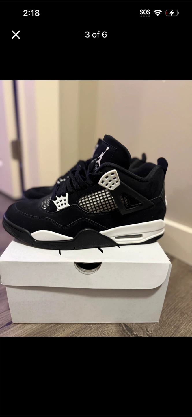 Air Jordan 4 Retro Black Cat Sneakers - photo 3