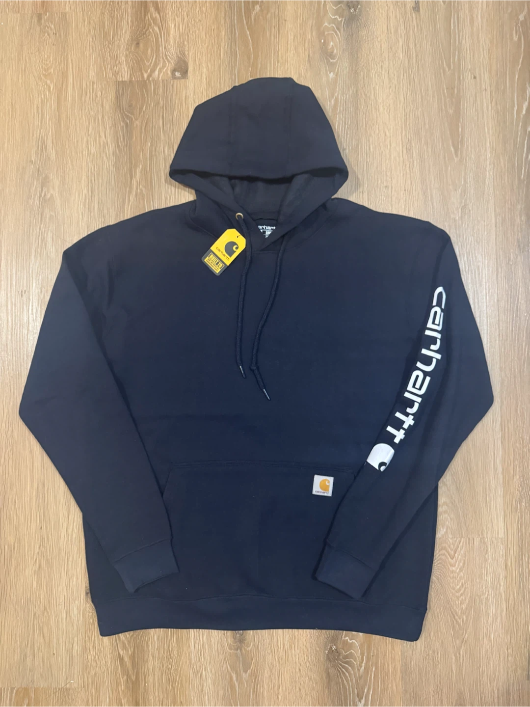 Carhartt Mens Dark Navy Hoodie Size Large