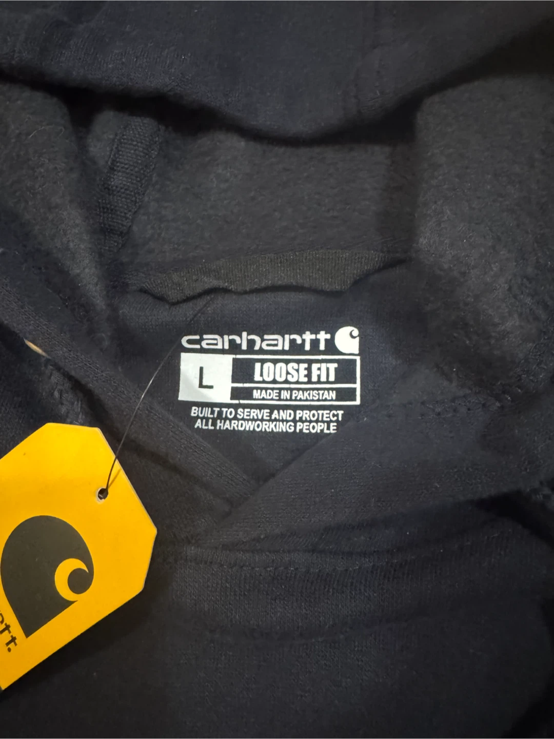 Carhartt Mens Dark Navy Hoodie Size Large - photo 2