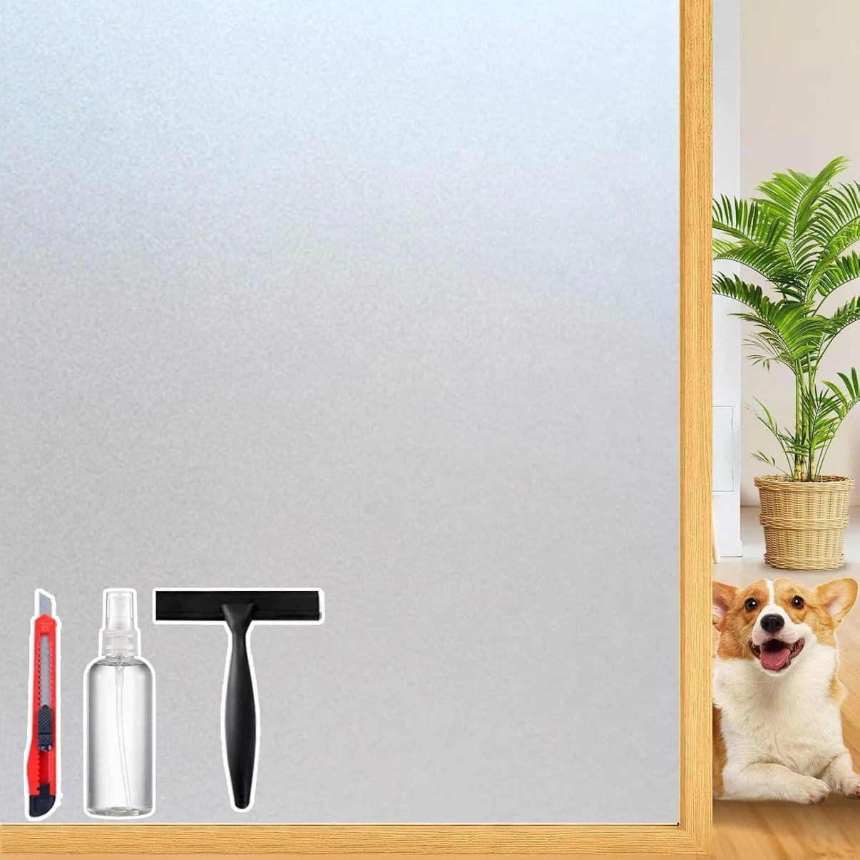 (18") Niviy Frosted Glass Window Privacy Film