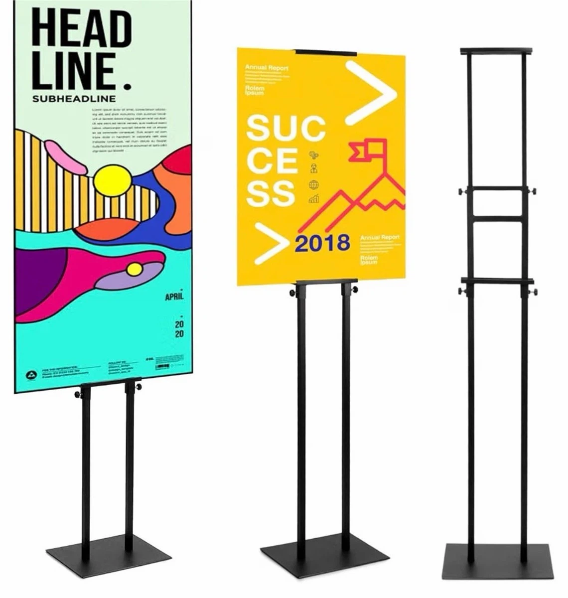 QWORK Poster Stand, 2 Pack Double-Sided wedding