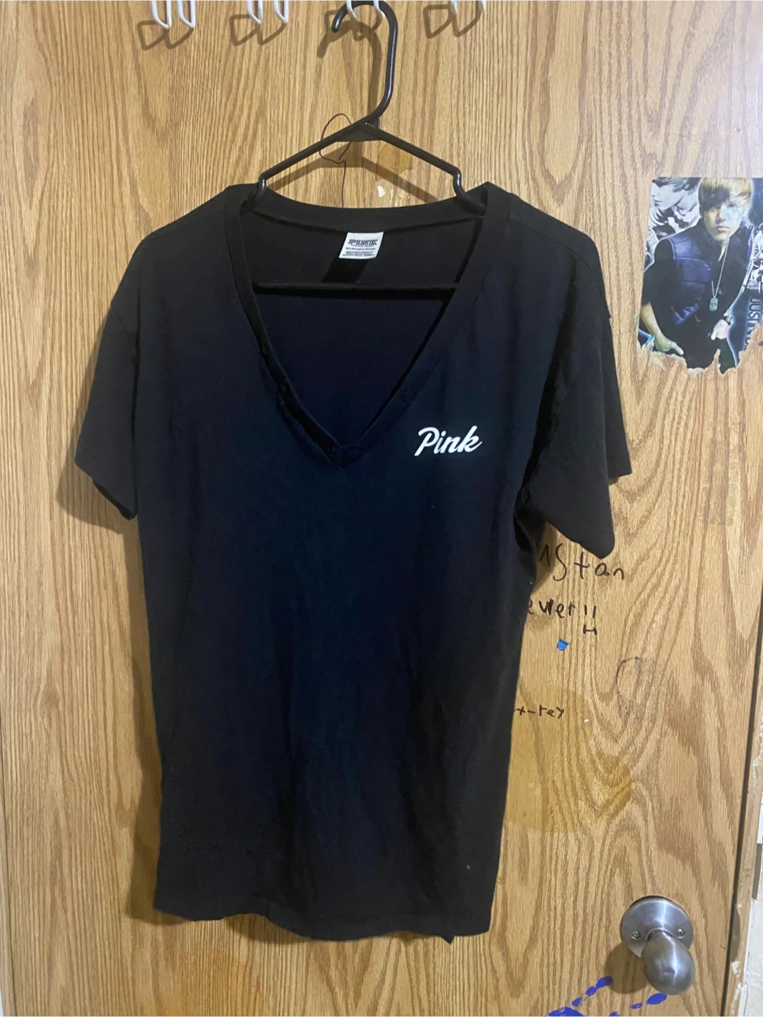 Pink V-Neck T-Shirt