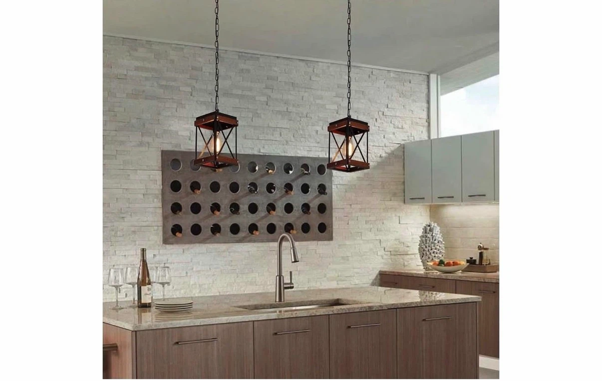 Rustic Farmhouse Kitchen Island light - photo 3