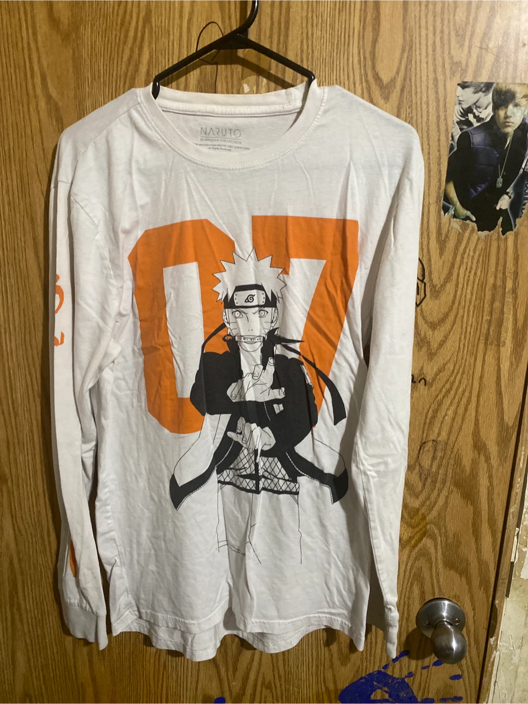 White Naruto Long Sleeve Shirt