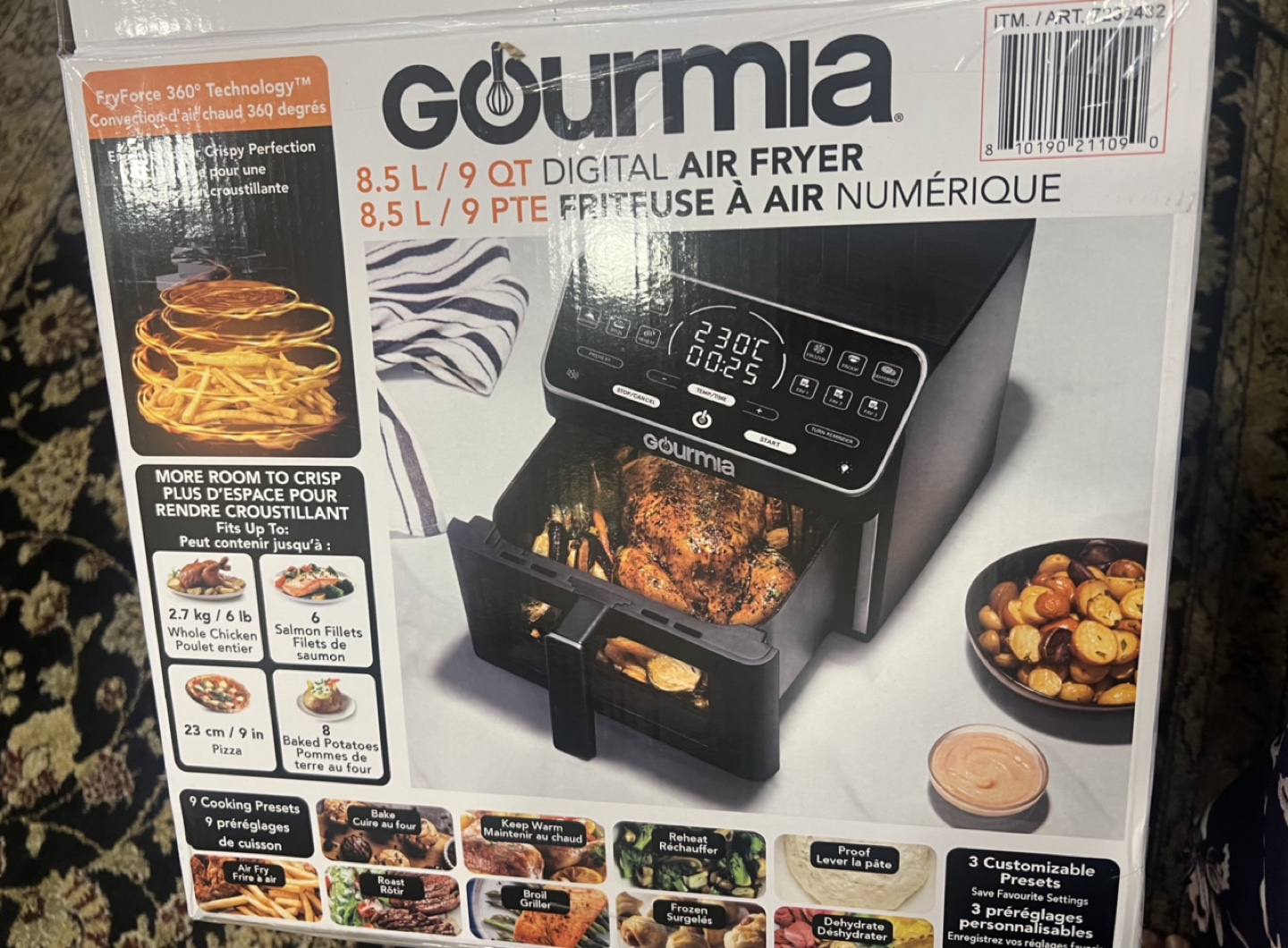 Gourmia 8.5L/9 QT Digital Air Fryer - photo 2