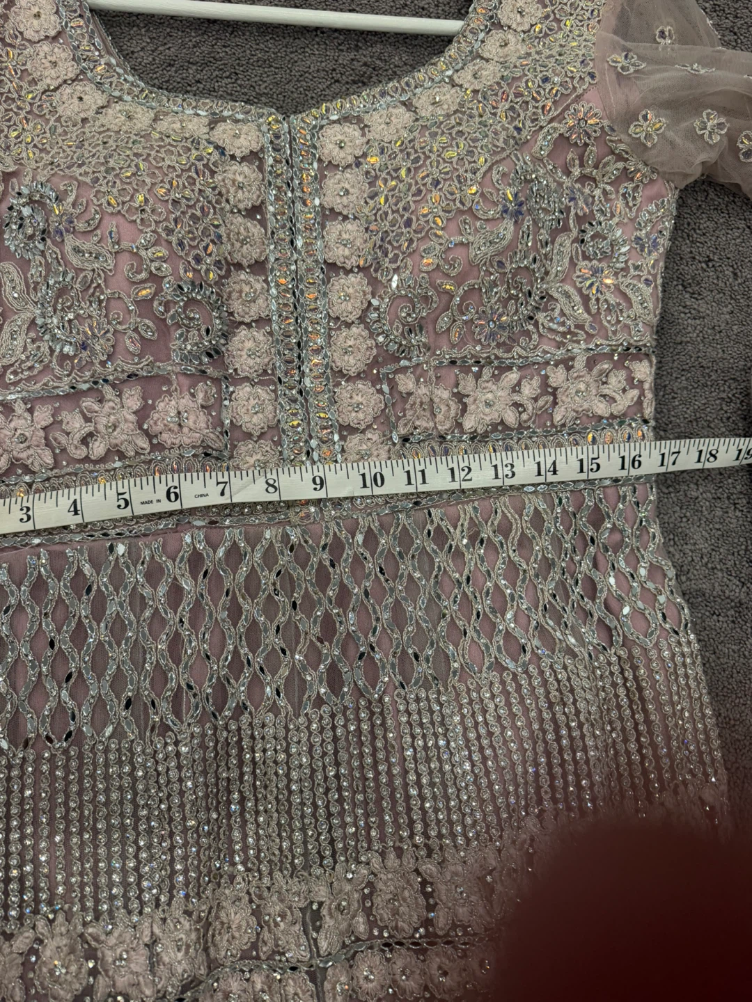 Pink heavy party bridal dress - photo 5