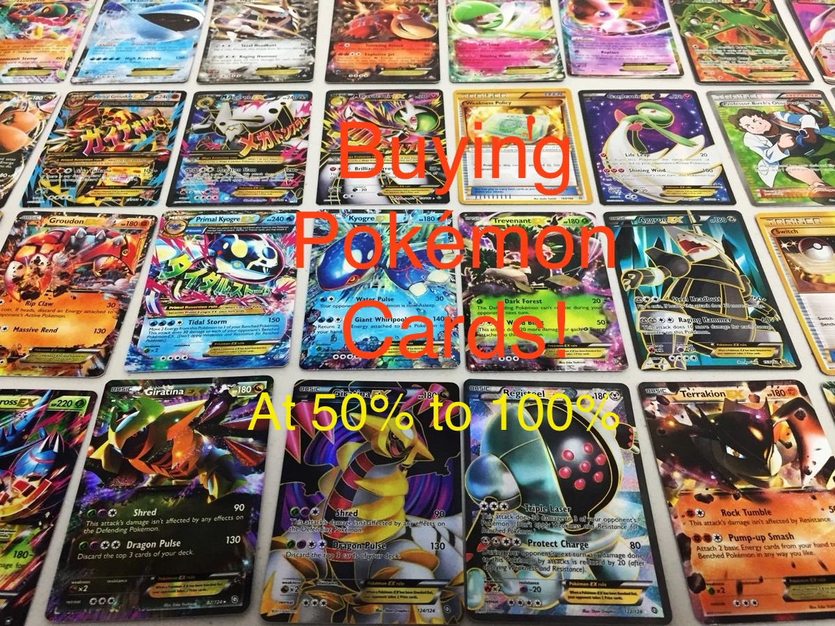 Buying Pokemon cards for 60-100%