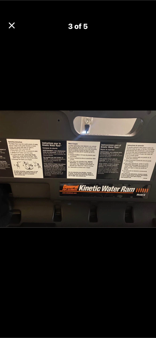Brand new Pipe Kinetic Water Ram Drain Cleaning Tool - photo 3