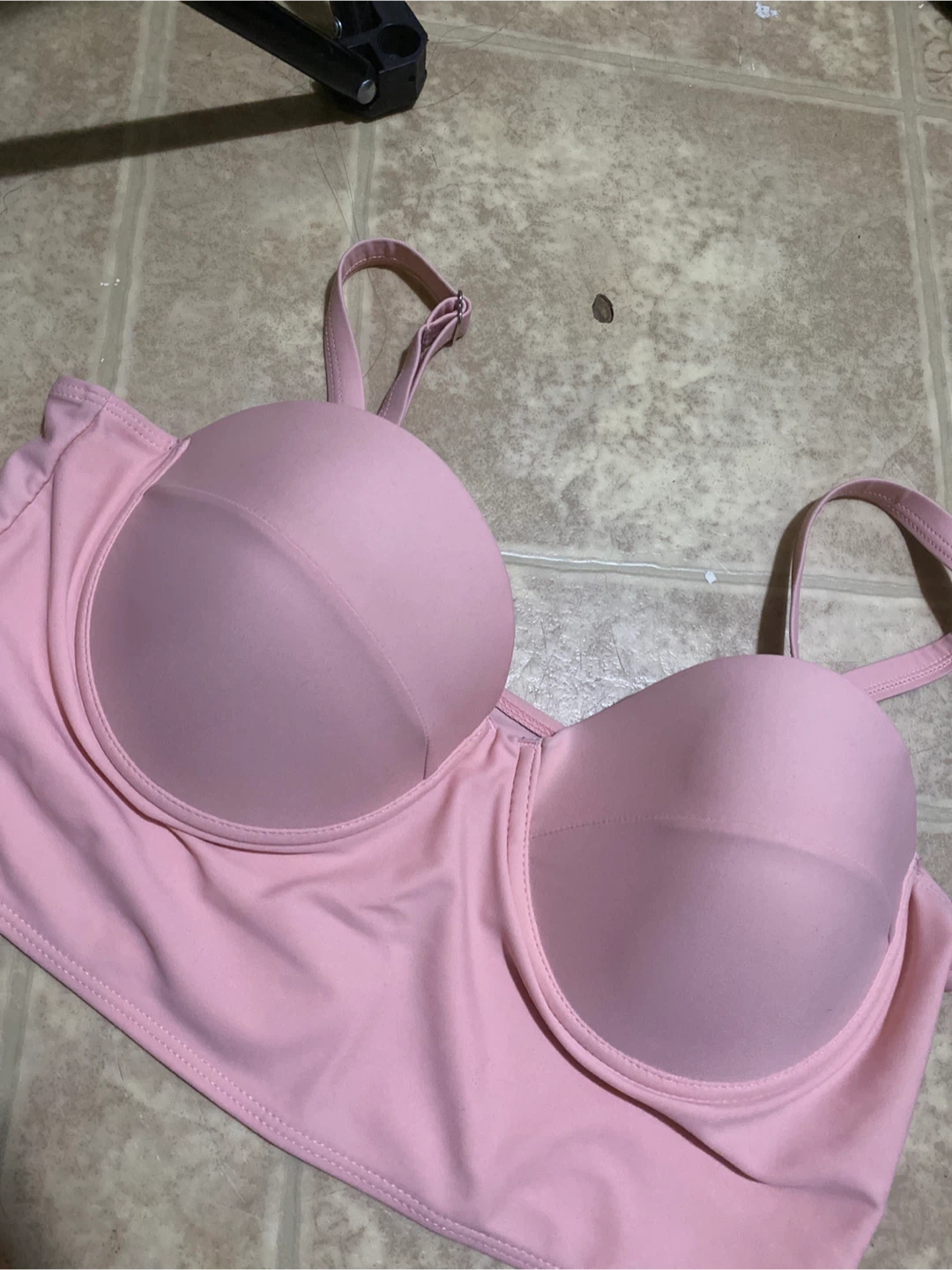 Pink swim top