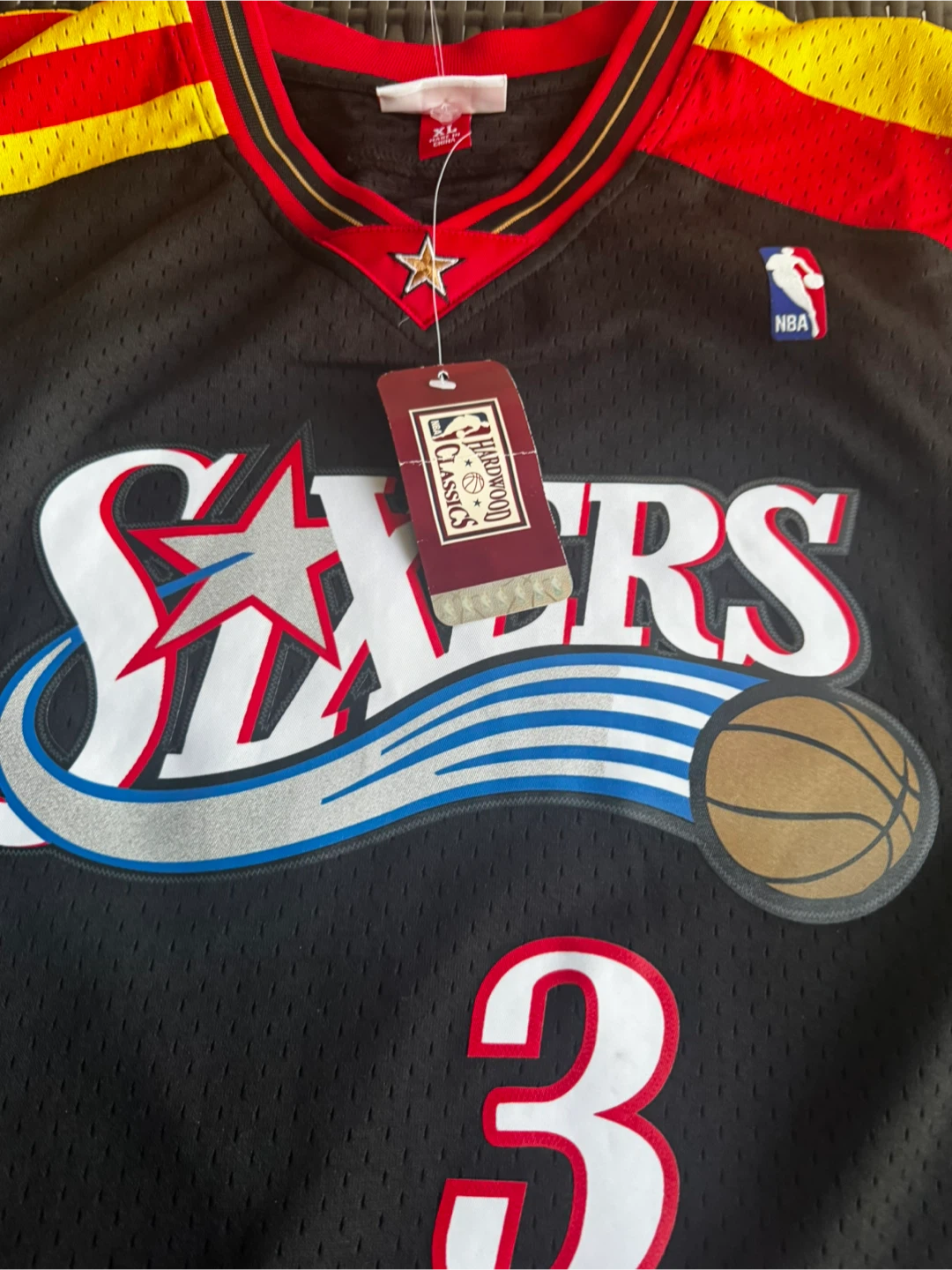Authentic XL 76ers swingman jersey