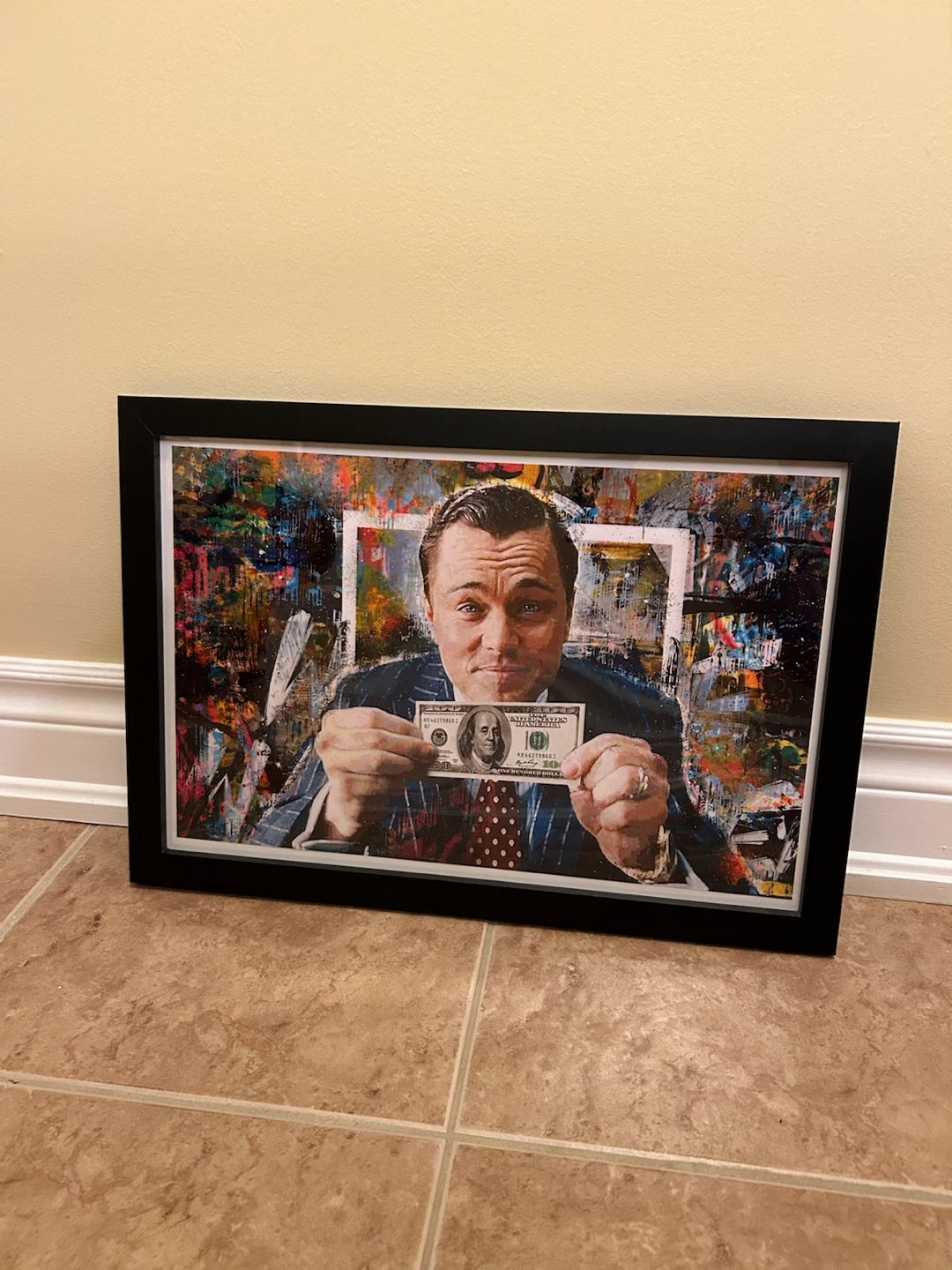 Wolf of Wall Street Framed Poster - Leonardo DiCaprio