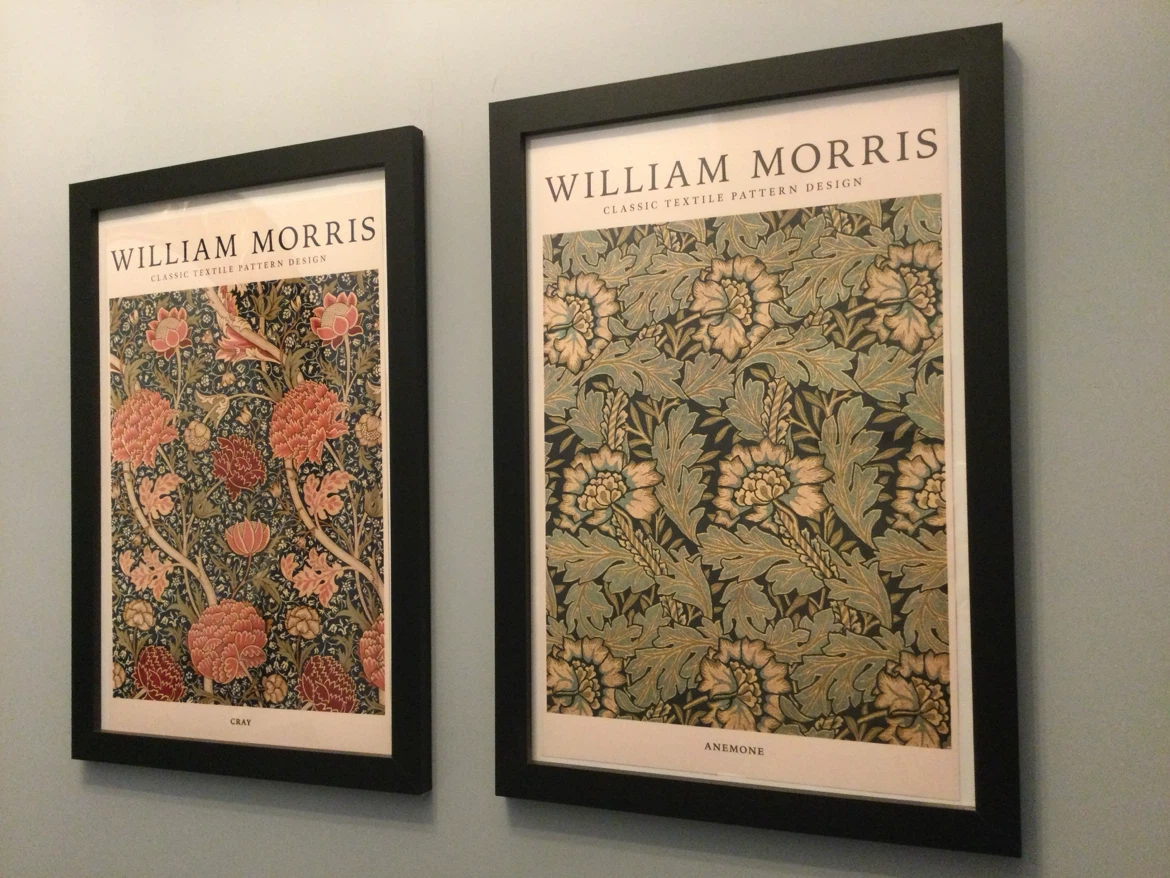 William Morris Classic Textile Pattern Design Framed Posters