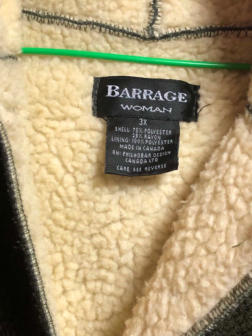 Barrage Woman Fleece Lined Hooded Jacket 3X - photo 3