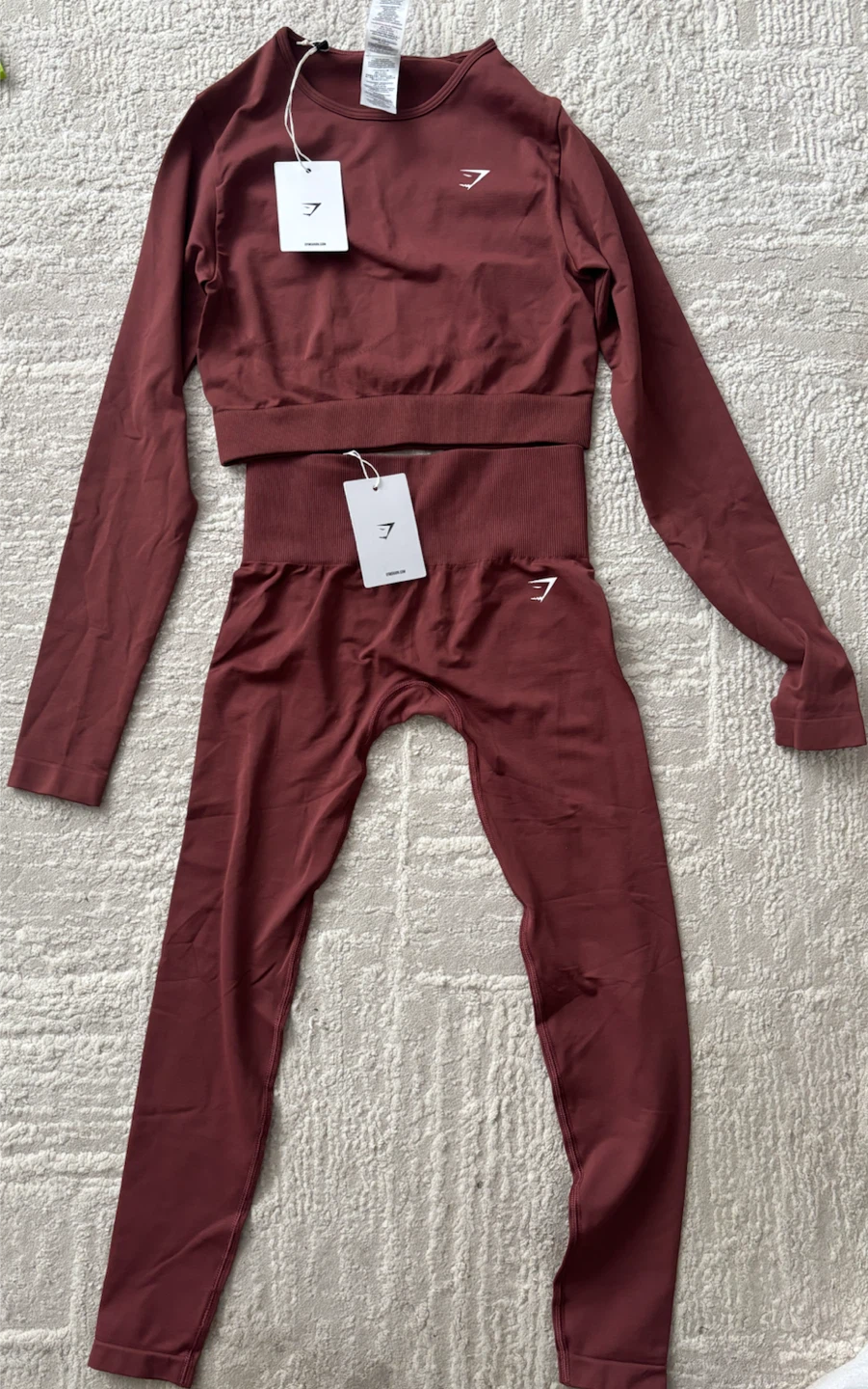 Gymshark Everyday Seamless Long Sleeve Crop Top & Leggings Set