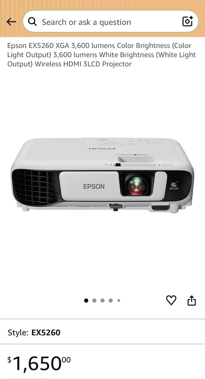 Epson EX5260 Projector
