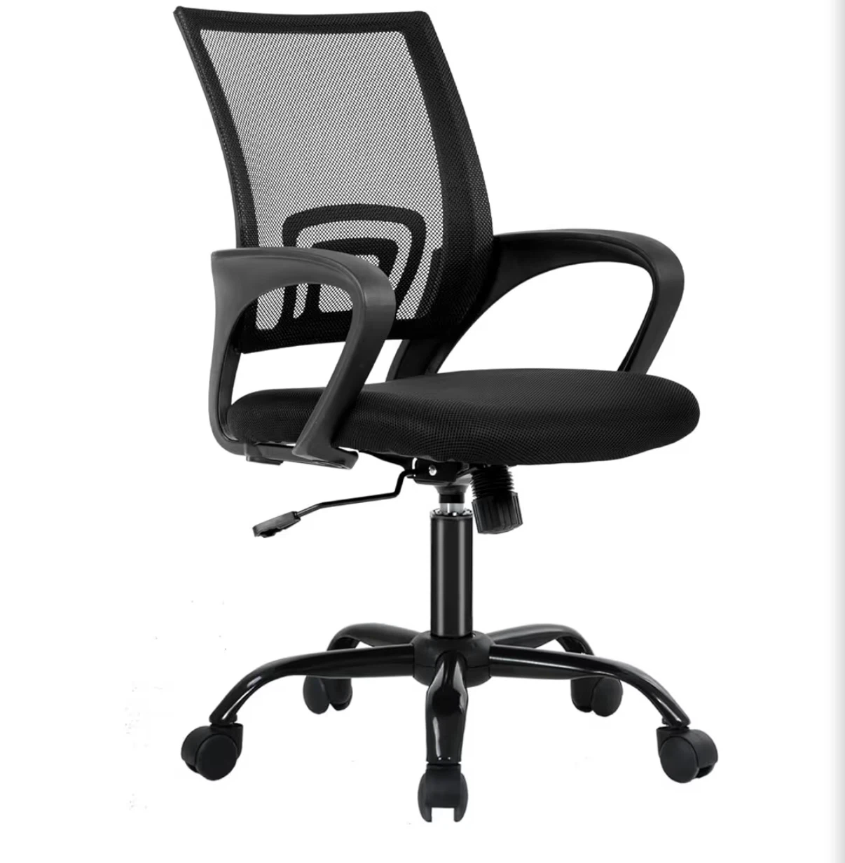 Black Mesh Office Chair with Wheels