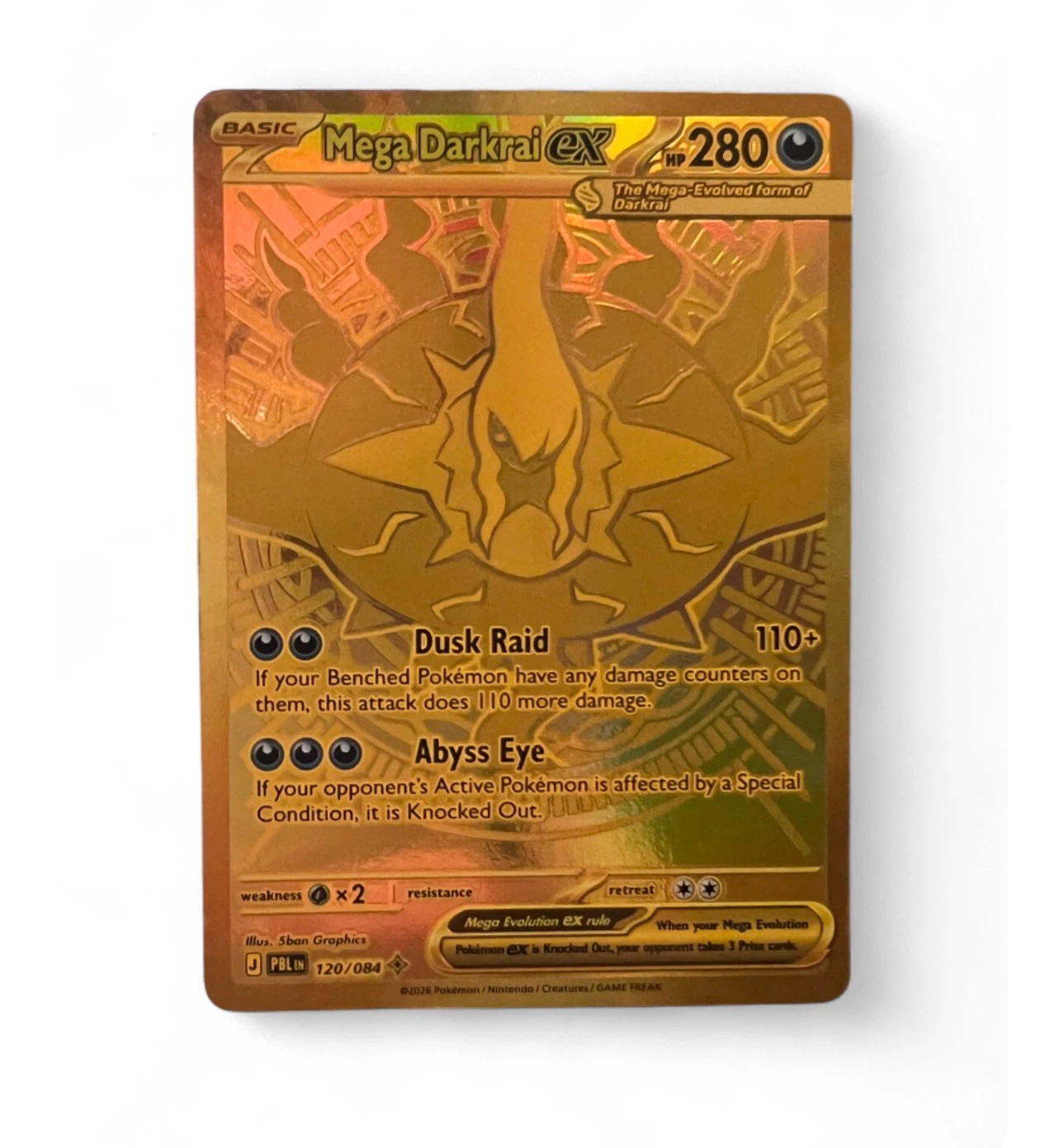 Pokemon Mega Darkrai EX Trading Card - photo 2