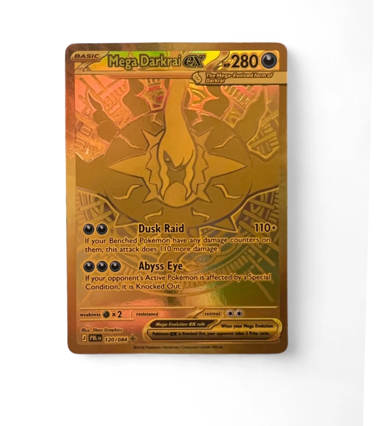Pokemon Mega Darkrai EX Trading Card - photo 4