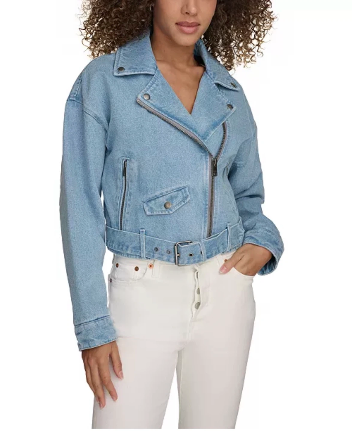 Levi’s Denim Moto Crop Jacket - photo 2