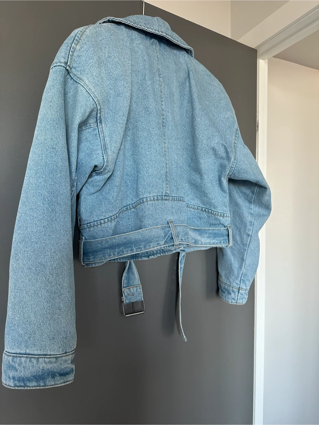 Levi’s Denim Moto Crop Jacket - photo 3