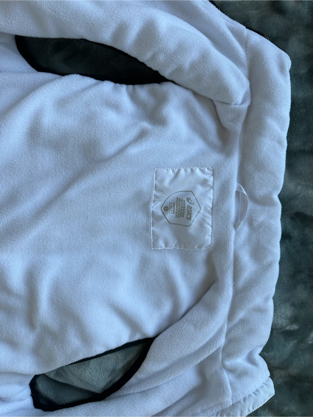 ASICS White Fleece-Lined Puffer Running Vest Size S - photo 3