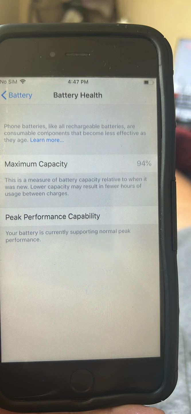 iPhone 6 Plus  with Battery Health 94%