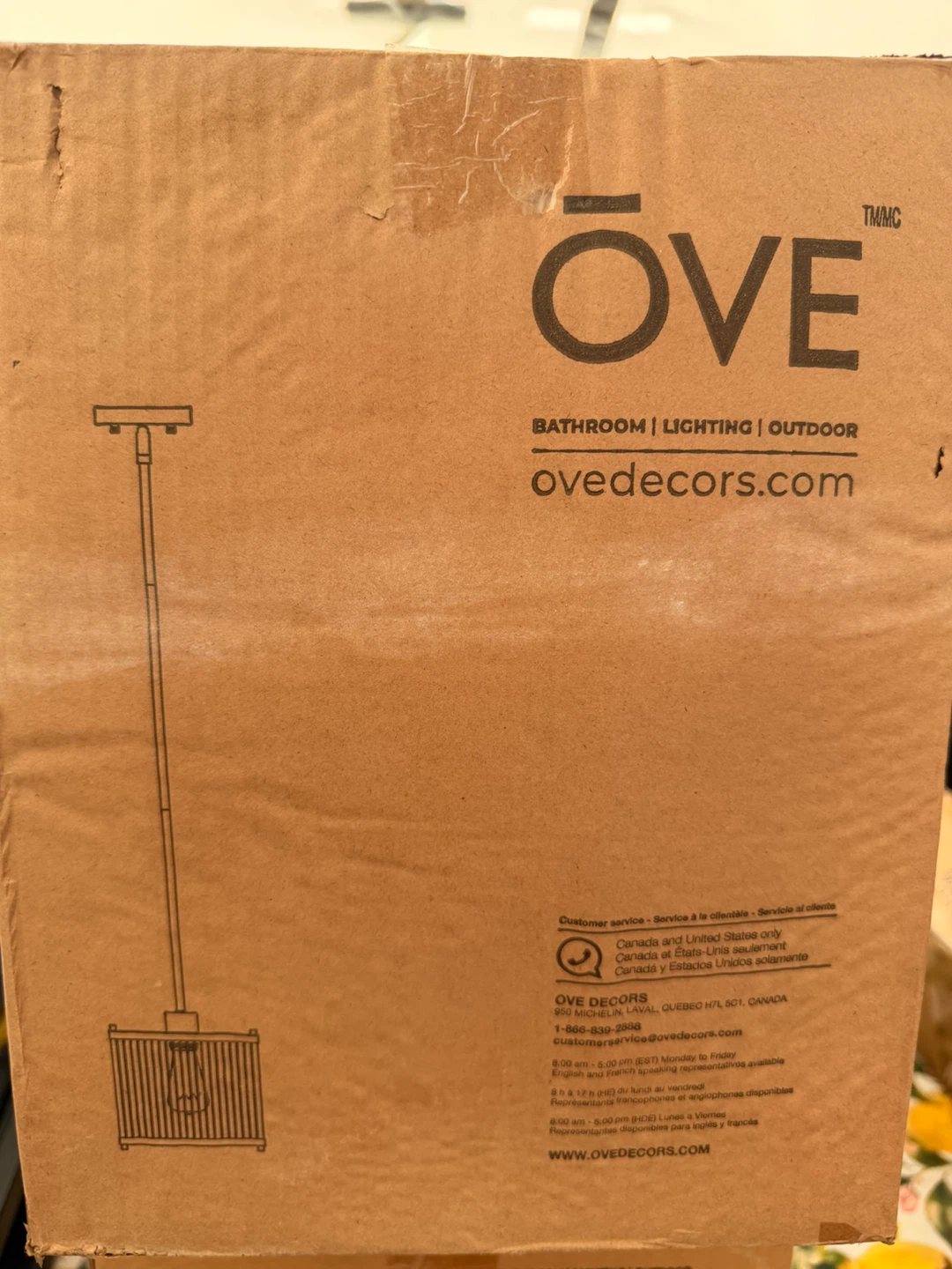 OVE Georgia Pendant Light Fixture - Brass