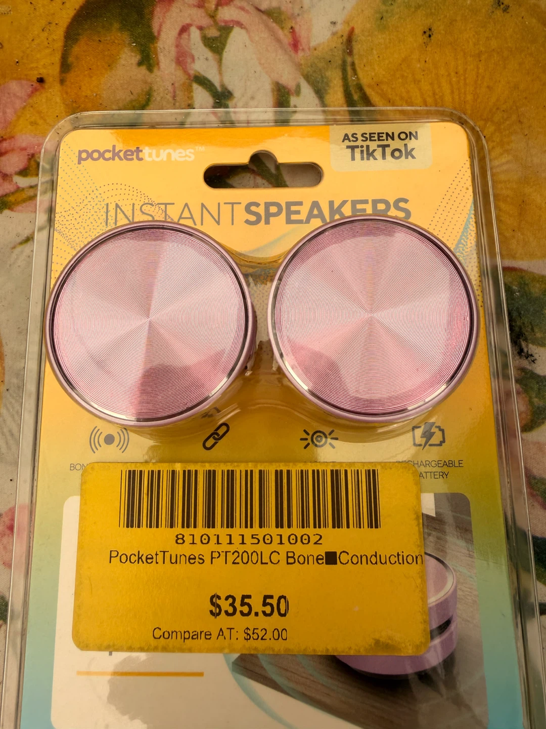 PocketTunes PT200LC Bone Conduction Instant Speakers