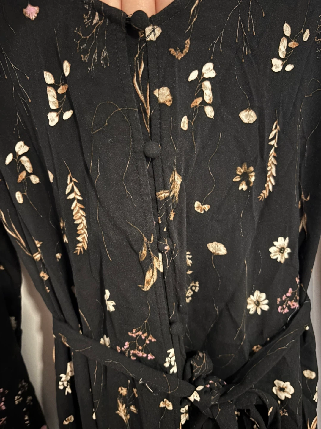 🌸 Black floral maxi dress, never worn. - photo 4