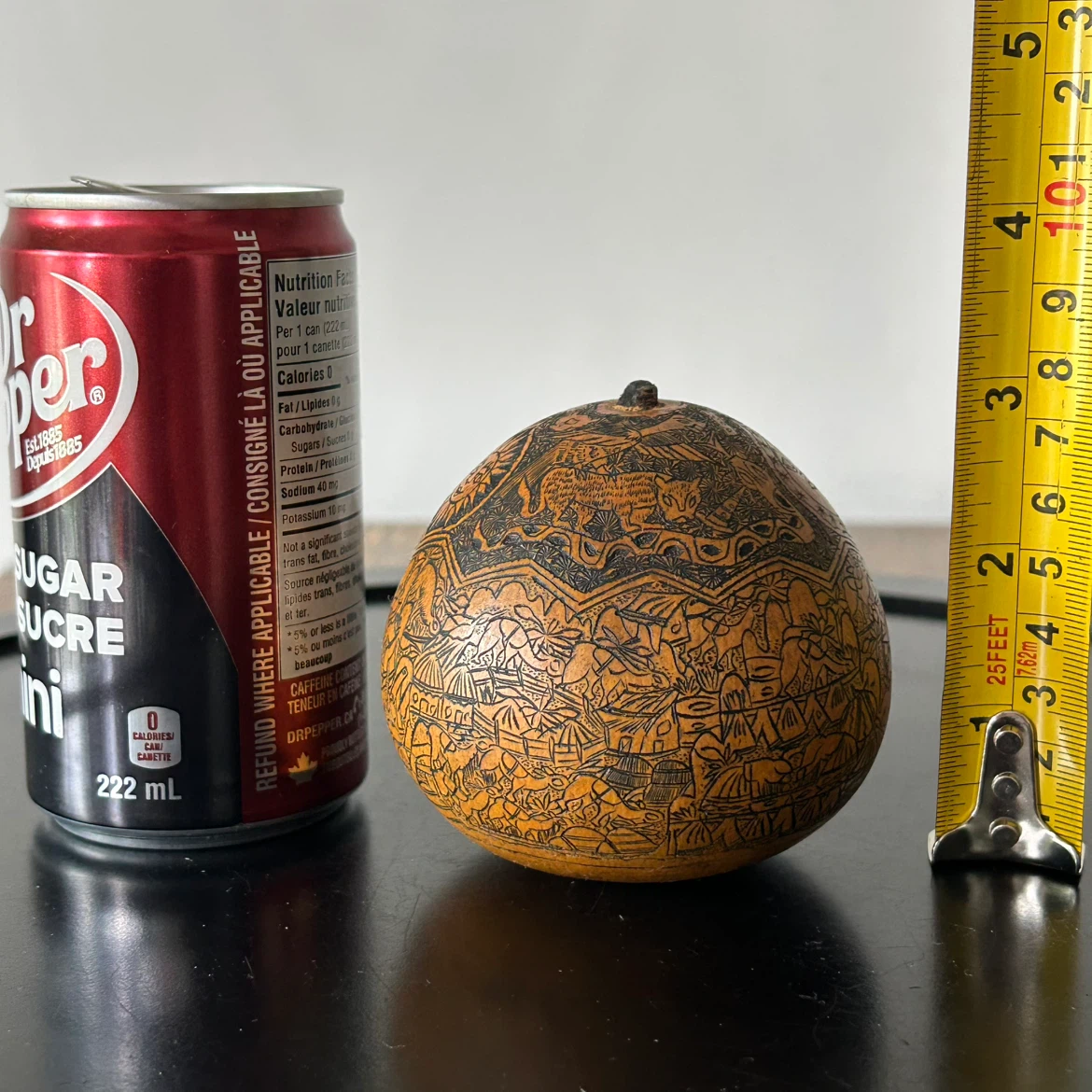 Vintage Hand-Carved Peruvian Pyroengraved Gourd - photo 2