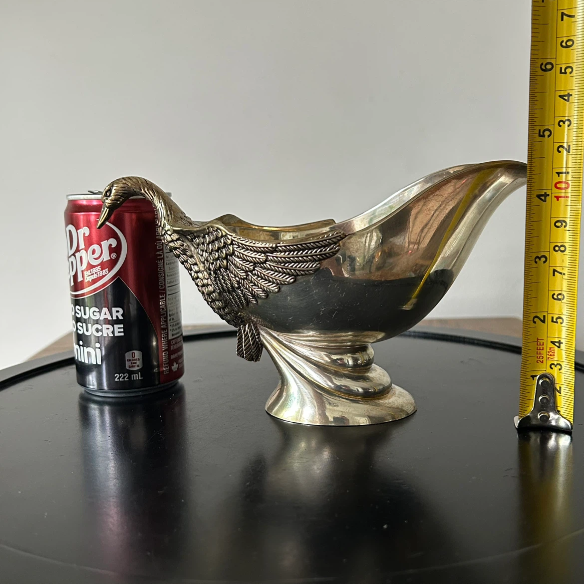 Vintage SILEA Silver-Plated Swan Gravy Boat France - photo 2